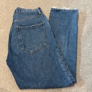 Agolde jeans size 25 frayed hem on bottom